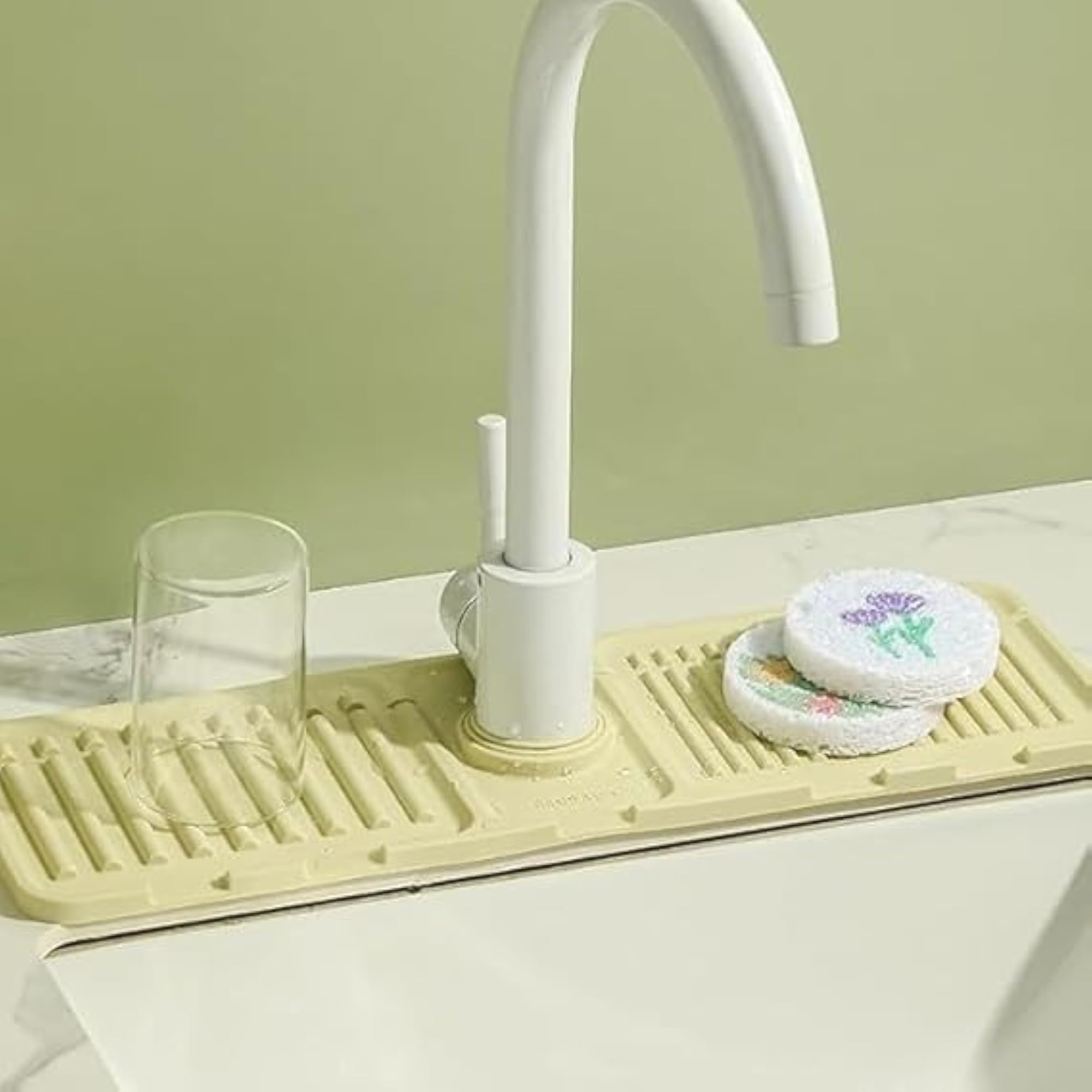 Silicone Sink Drainer Pad, Non-Slip Drying Mat